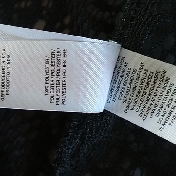 Atmosphere Black Lace Beach Cover-up S/M - Picture 8 of 11